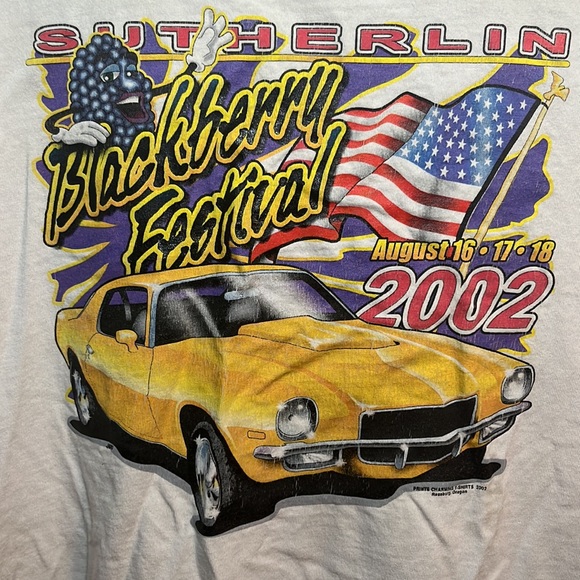 Slightly distressed Blackberry festival Camaro tank top - Picture 2 of 8